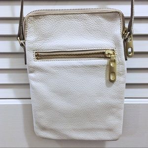 Gap white cow leather crossbody bag